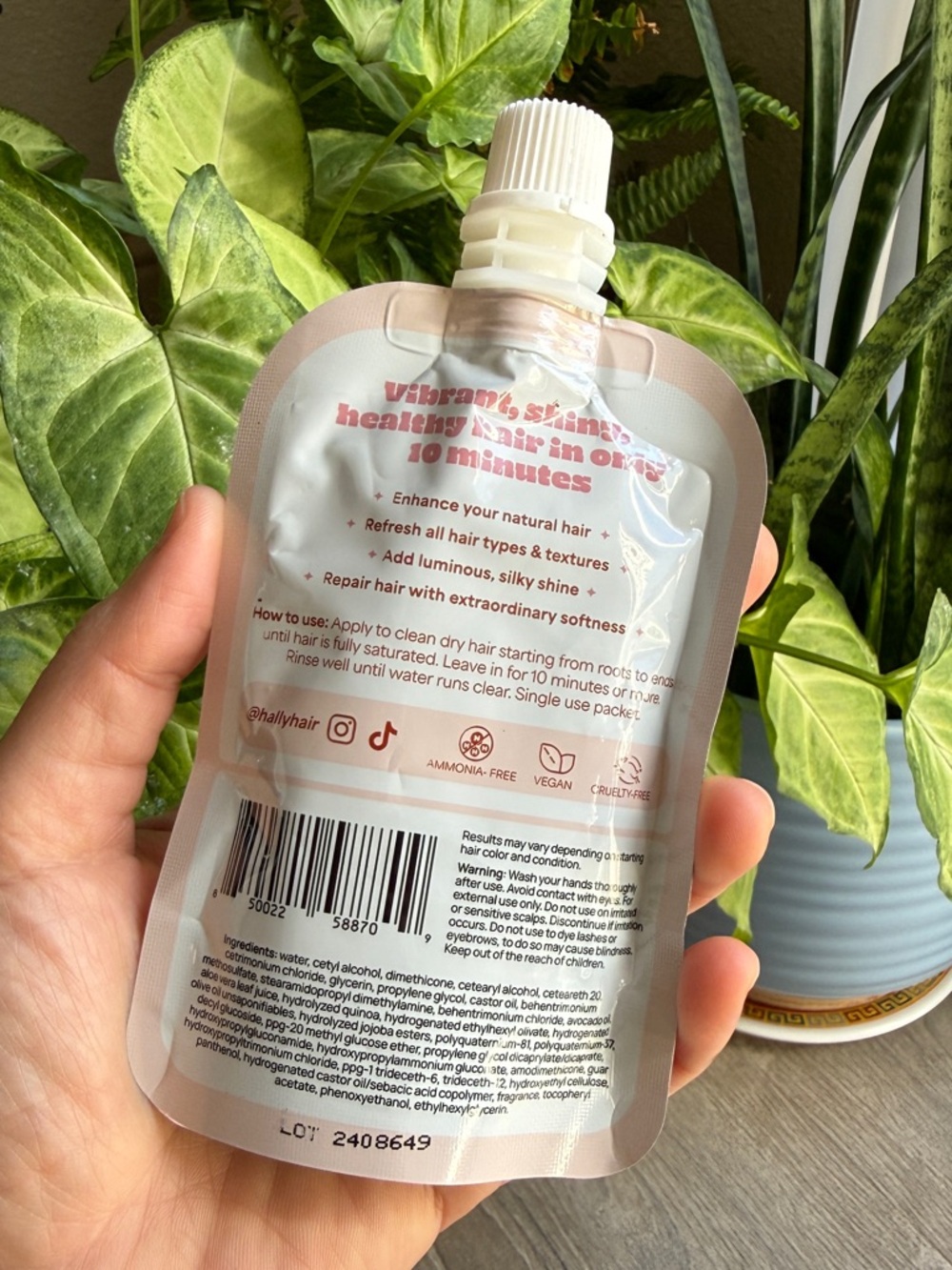 Hally Hair Girl Glaze – Colorless Clear Sheer Hair Mask (1.5 fl oz) NEW - Picture 2 of 3
